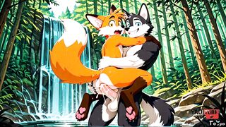 Furry fox teen anal in forest hentai cum messy