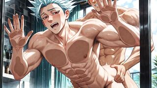 Seven deadly sins ban yaoi twink gets destroyed raw anime hentai