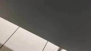 Straight guy destroyed in public toilet while jerking off caught in the act