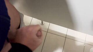 Straight guy destroyed in public toilet while jerking off caught in the act