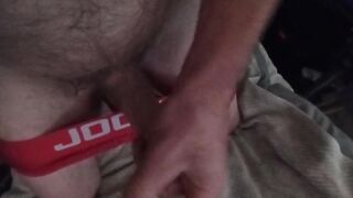 British hunk destroyed cumshot in tighty whities solo dad pounds self raw