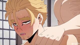 Endeavor X Hawks 2 raw twink muscle daddy greedy ass takes big cock