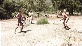 Naked muscle jocks battle to capture prize in Greek games