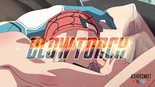Blow torch Spider-Man & Human Torch yaoi animation teaser gangbanged