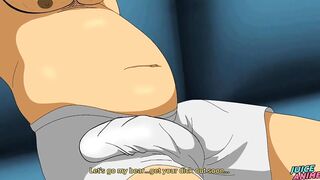 Bear Daddy ruins Christian twink sniffing his stinky underwear raw anime bareback