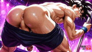 Goku ruined by twinks in hentai dragon ball yaoi