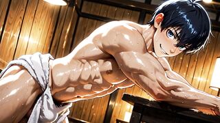 Blue Lock Yaoi Isagi Yoichi raw twink gushing cum cartoons