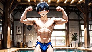 Blue Lock Yaoi Isagi Yoichi raw twink gushing cum cartoons