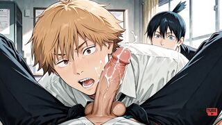 Denji and Aki raw gay chainsaw fucking hentai 3d hd uncensored