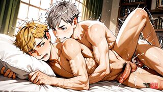 Haikyuu Yaoi Atsumu x Osamu Twink Pairing 3D Creampie Uncensored