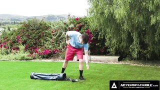 Heteroflexible femboy Ander Wolfson impersonates golfer's girlfriend to get brutally fucked bareback