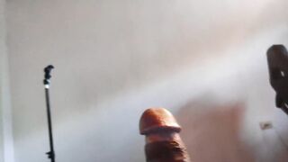 Throbbing Precum Leak While Big Thick Uncut Cock Gets Jerked Off Hard