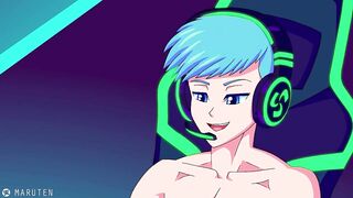 Maruten anime college twink takes gamer cock deep throat cumshot raw hentai swallow