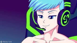 Maruten anime college twink takes gamer cock deep throat cumshot raw hentai swallow