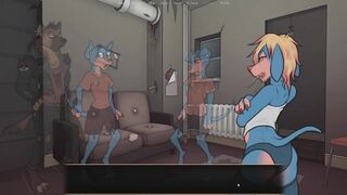 Wife watches husband get destroyed by huge furry dog in raw NTR slop