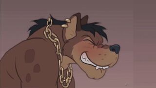 Wife watches husband get destroyed by huge furry dog in raw NTR slop