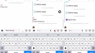 My straight best friend destroys my cheating boyfriend on Snapchat while I watch