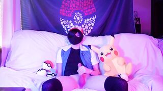 Ash Ketchum x Nurse Joy Femboy Fucked raw and creampied