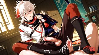 Genshin Impact Yaoi Kazuha Gets Destroyed Twink Hole Pound