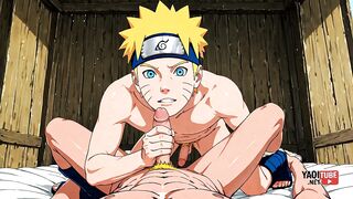 Naruto Kage Bunshin Shares His Bunshin in Raw Yaoi Hentai