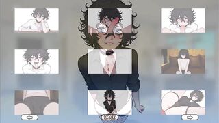 My femboy roommate gets destroyed in gay sex games forced to take anal cumshot