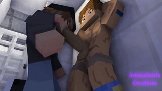 Grindr hookup wrecks Minecraft hentai femboy raw bareback blowjob