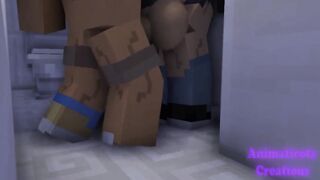 Grindr hookup wrecks Minecraft hentai femboy raw bareback blowjob