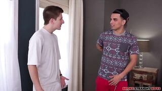 Junior Fernandez And Oliver Saxon big dick barebacked straight jock college boys destroyed