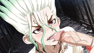 Senku Destroyed Twink's Bareback Creampie Anal