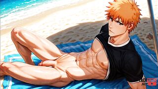 Ichigo Bleach Yaoi Twink Gets Destroyed