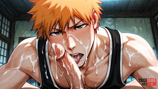Ichigo Bleach Yaoi Twink Gets Destroyed