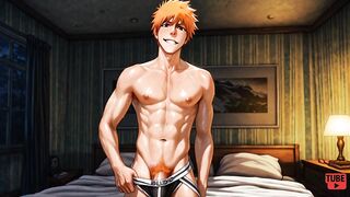 Ichigo Bleach Yaoi Twink Gets Destroyed