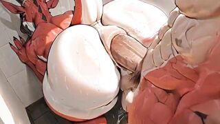 Furry gay guys with massive butts destroyed in hardcore anal 3D hentai