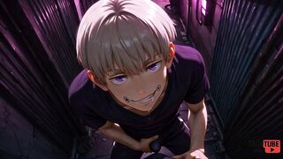 Jujutsu Kaisen gay toge twink gets raw creampie fuck