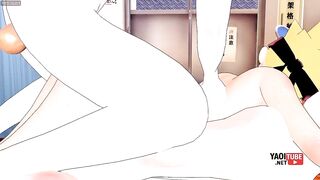 Boruto fucked raw by Mitsuki while Inojin watches tight