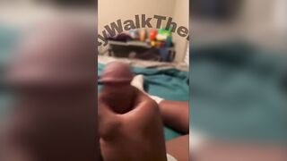 Teammate records me jacking off to his stinky underwear with his massive black cock