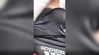 Gay amateur blows too fast ruined his underwear with cum