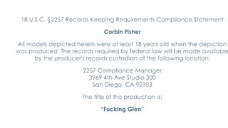 Corbin Fisher destroys curious college boy Glen in his first gay fuck
