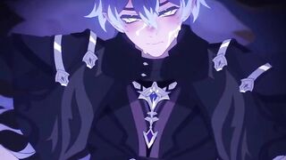 Flins gets brutally destroyed by Varka in this raw Genshin Impact gay hentai