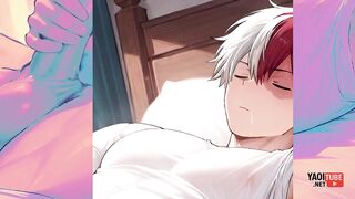 My Hero Academia Yaoi Shoto Todoroki Gushing Cum in Mouth