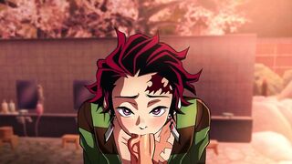 Tanjiro and Giyuu destroyed in brutal yaoi demon slayer hentai