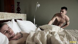 Straight roommate still took his raw bareback dick