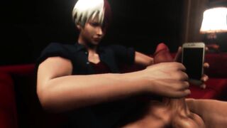 Todoroki Solo Blowjob My Hero Academia 3D Animation Parody