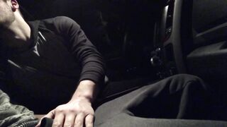 Curious straight coworker lets me record his first gay blowjob