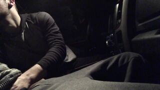 Curious straight coworker lets me record his first gay blowjob