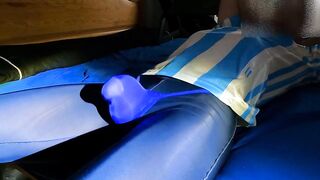 Tight spandex fills me with pleasure as I cum in underwear