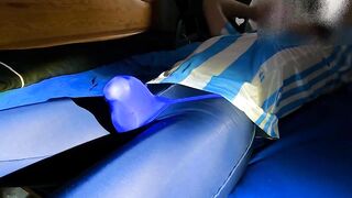 Tight spandex fills me with pleasure as I cum in underwear