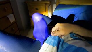 Tight spandex fills me with pleasure as I cum in underwear