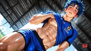 Rei Kasima twink soccer hentai anime gay yaoi 3d fucked hard