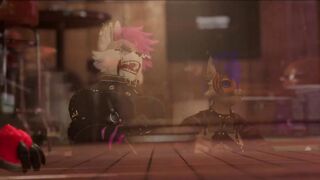 Gay furry VR PMV cuckold cleanup fucks happy couple raw